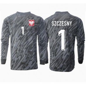 Polen Wojciech Szczesny #1 Målmand Replika Udebanetrøje EM 2024 Langærmet